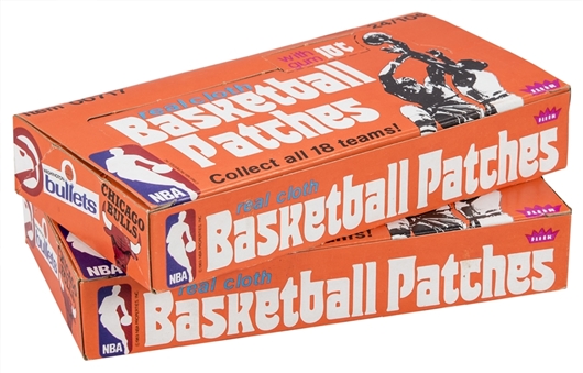 1974/75 Fleer "Basketball Patches" Unopened 24-Count Wax Boxes Pair (2)